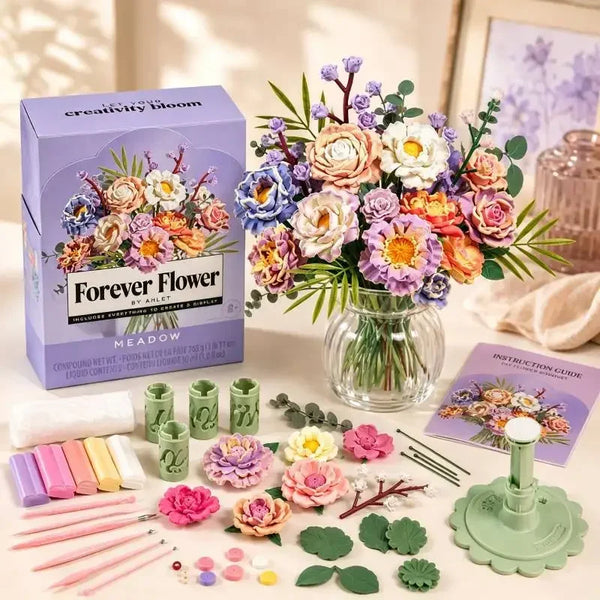 Blooms Meadow Flower Bouquet Making Kit|Floral Crafts for Adults & Teens