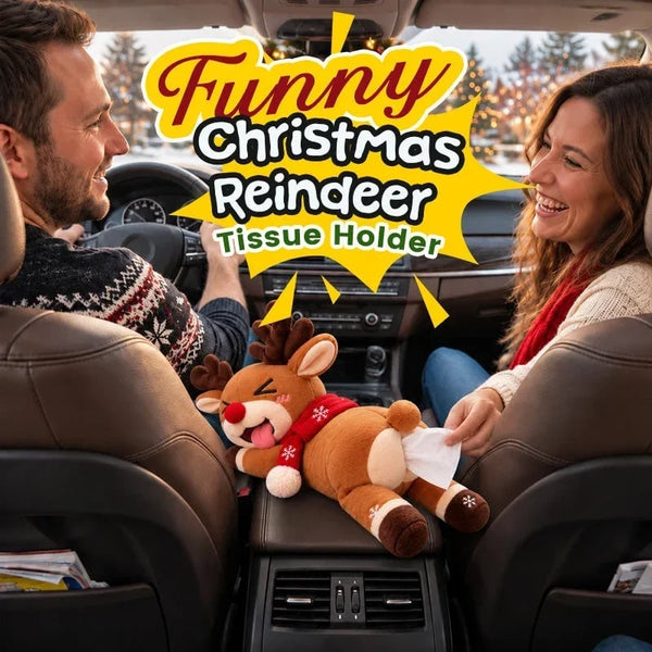 Funny Christmas Reindeer Tissue Holder – The Cheekiest Christmas Decor