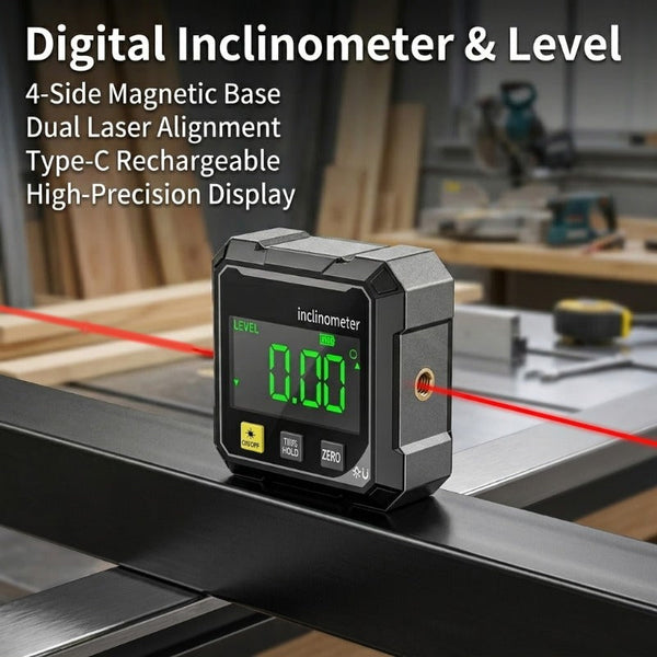 High‑Precision Laser Digital Inclinometer Spirit Level