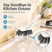 Adjustable Length Stainless Steel Telescopic Long Handle Crevice Cleaning Brush thumbnail 8
