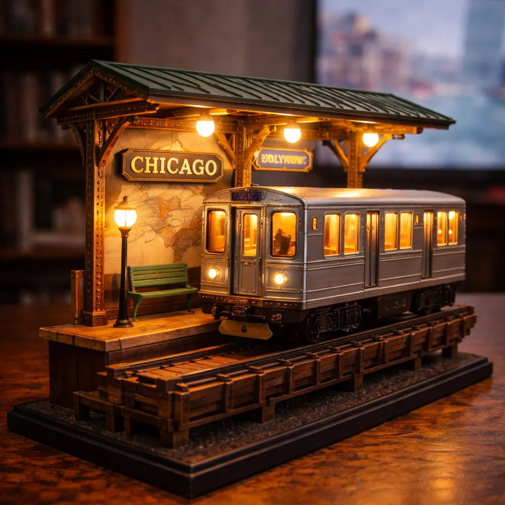 Chicago L Train Lamp hero
