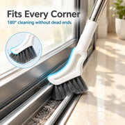 Adjustable Length Stainless Steel Telescopic Long Handle Crevice Cleaning Brush thumbnail 6