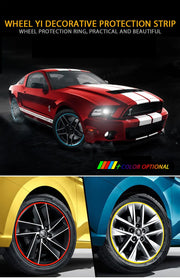 Car wheel protection ring anti-collision strip anti-scratch strip anti-scratch rubber strip thumbnail 1