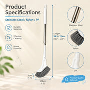 Adjustable Length Stainless Steel Telescopic Long Handle Crevice Cleaning Brush thumbnail 13