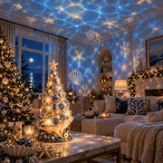 Coastal Christmas Seashell Tree Projection Lamp thumbnail 2
