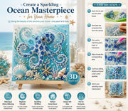 🌊✨ Ocean Theme Pearl Art DIY Kit – Relaxing DIY Craft to Create Stunning Coastal Artwork thumbnail 1