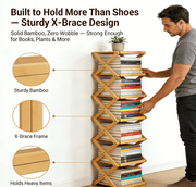Premium 9-Tier Bamboo Storage Rack – No Assembly Required thumbnail 3