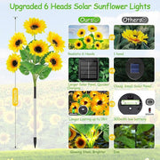 Solar LED Sunflower Garden Lights-29.6inch/74cm thumbnail 15