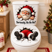 🚽🎅 Funny Christmas 3D Illusion Toilet Stickers – The Ultimate Holiday Bathroom Prank! thumbnail 1