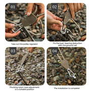 Portable Adjustable Fix Camping Rope🌳 thumbnail 10