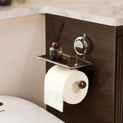 No Drilling Suction Stainless Steel Toilet Paper Holder thumbnail 5