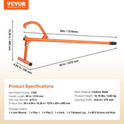 VEVOR 46.5in Carbon Steel Log Lifter thumbnail 8