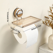 No Drilling Suction Stainless Steel Toilet Paper Holder thumbnail 7