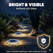 Mosaic Solar Disk Lights, Waterproof LED Outdoor In‑Ground Tabletop Lighting thumbnail 5