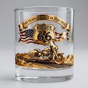 100 Years Of Route Personalized Gifts For Bikers 11oz Whisky Glass thumbnail 4