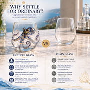 Artisanal Blue Ringed Octopus Glassware thumbnail 12