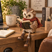 Reading Owl Figurine thumbnail 2