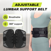 Adjustable Double Pulley Breathable Lumbar Support Shaping Waist Belt thumbnail 1