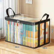Portable Large Heavy-Duty Thick Plastic Clear Storage Box with Hinged Lid | Home, Travel & Camping thumbnail 11