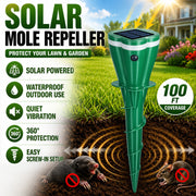 Solar Powered Waterproof Screw Mole Repellent thumbnail 1