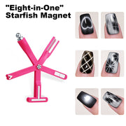 8-in-1 Starfish Cat Eye Magnet - Pink Multi-Effect Magnetic Wand for Cat Eye Gel Polish thumbnail 1