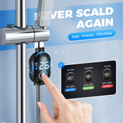 Shower Thermometer - Instant Digital Display, Waterproof & Easy Install for Safe Bathing thumbnail 1