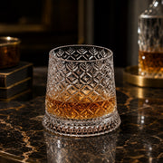 Tokyo Crystal Spinning Whiskey Glass and Base thumbnail 4