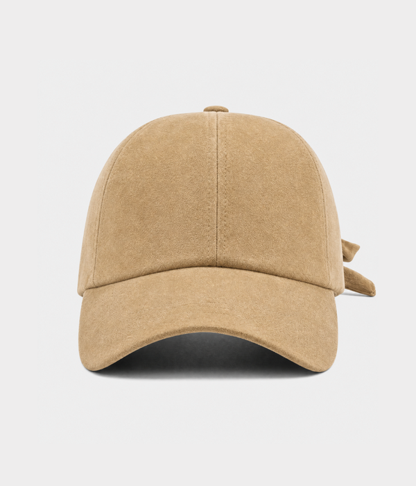 Suede Bow Cap
