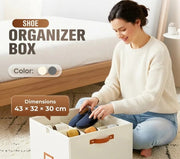 Fabric Shoe Organiser Storage Box thumbnail 1