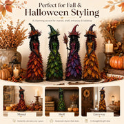 Enchanted Gothic Autumn Witch Figurine thumbnail 9