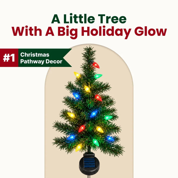 Solar Christmas Pathway Lights