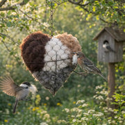 Handmade Alpaca Fiber Bird Nesting Heart thumbnail 4