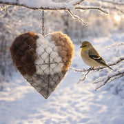 Handmade Alpaca Fiber Bird Nesting Heart thumbnail 7