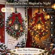 A Robin Glow™ – Lighted Robin Christmas Wreath thumbnail 3