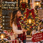 A Robin Glow™ – Lighted Robin Christmas Wreath thumbnail 5