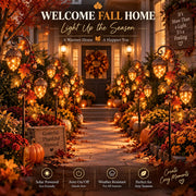 Autumn Acorn Glow™ – Solar Double Acorn Garden Stake Light thumbnail 2
