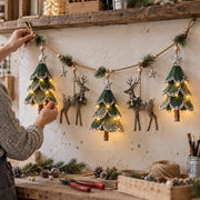 Lighted Woodland Christmas Garland thumbnail 2