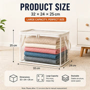 Portable Large Heavy-Duty Thick Plastic Clear Storage Box with Hinged Lid | Home, Travel & Camping thumbnail 18