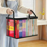 Portable Large Heavy-Duty Thick Plastic Clear Storage Box with Hinged Lid | Home, Travel & Camping thumbnail 12