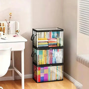 Portable Large Heavy-Duty Thick Plastic Clear Storage Box with Hinged Lid | Home, Travel & Camping thumbnail 8