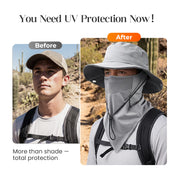 UV Protection Bucket Hat with Face Cover thumbnail 2