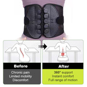 Adjustable Double Pulley Breathable Lumbar Support Shaping Waist Belt thumbnail 2