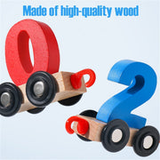 Letters Magnetic Train Puzzle Wooden Toy Car thumbnail 10