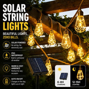 Solar Hemp Rope String Lights thumbnail 1