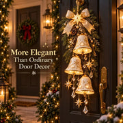 Golden Bell Blessing Cascade™ | Lighted Christmas Door Decor thumbnail 2