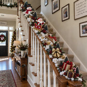 🎅 Santa’s Sleigh Snowy Stair Railing Decor thumbnail 7