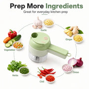 4-in-1 Handheld Electric Food Chopper & Slicer thumbnail 3