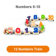 Letters Magnetic Train Puzzle Wooden Toy Car thumbnail 12