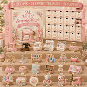 24 Days of Sewing Magic Advent Calendar – 24 Collectible Sewing Miniatures for Crafters, Quilters & Sewing Lovers thumbnail 1