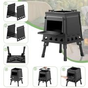 Portable Wood Burning Rocket Stove thumbnail 6
